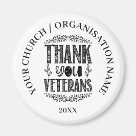 Patriotic Veterans Day Gift Magnet