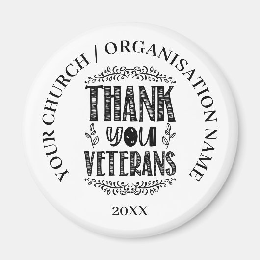 Patriotic Veterans Day Gift Magnet (Vorne)