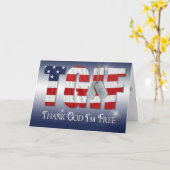 Patriotic Veterans Tagesdesign Karte (Gelbe Blume)