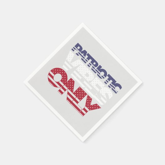 Patriotic Vibes Only US Flagge USA Serviette (Ecke)