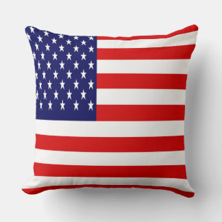 Patriotic Vibraning American Flag Kissen