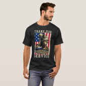 Patriotic Vielen Dank für Ihren Service Veteran Me T-Shirt (Vorne ganz)