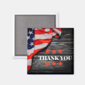 Patriotic Vielen Dank Magnet (Vorderseite/Rückseite)