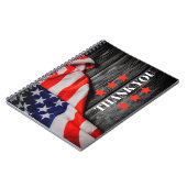 Patriotic Vielen Dank Notizblock (Linke Seite)
