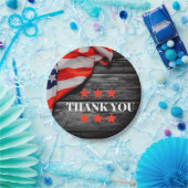 Patriotic Vielen Dank Pappteller (Party)