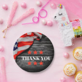 Patriotic Vielen Dank Pappteller (Party)