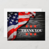Patriotic Vielen Dank Postcard Postkarte (Vorne/Hinten)