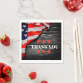 Patriotic Vielen Dank Serviette (Beispiel)
