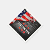 Patriotic Vielen Dank Serviette (Ecke)
