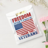 Patriotic Vielen Dank Veterans Freedart Favor Bag Geschenktütchen (Versiegelt)