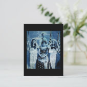 Patriotic Vintag Collage Postkarte (Stehend Vorderseite)