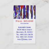 Patriotic ~ Visitenkarten Visitenkarte (Rückseite)