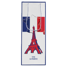 Patriotic Vive La FRANCE Paris Geschenktüte Für Weinflaschen