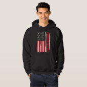 Patriotic Volunteer Fireman Firefighter Dad Americ Hoodie (Vorne ganz)