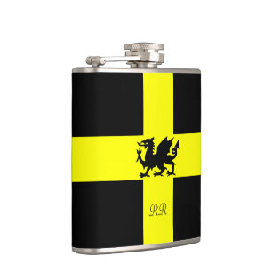 Patriotic Wales Dragon St Davids Hip Flask Flachmann