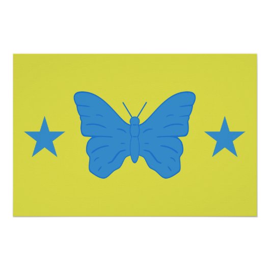 Patriotic wall poster with Flag of Bady Bassit (Vorderseite)