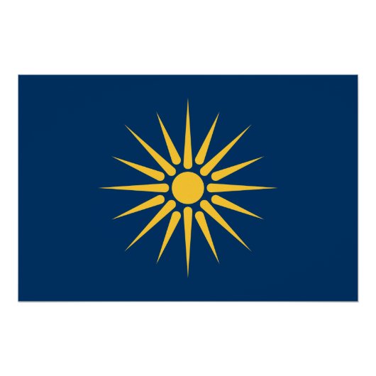 Patriotic wall poster with Flag of Macedonia (Vorderseite)