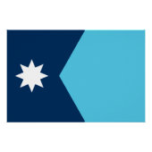 Patriotic wall poster with Flag of Minnesota, USA (Vorderseite)