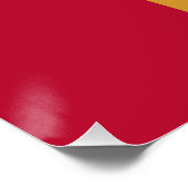 Patriotic wall poster with Flag of Mississippi  (Ecke)