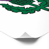 Patriotic wall poster with Flag of Montreal (Ecke)