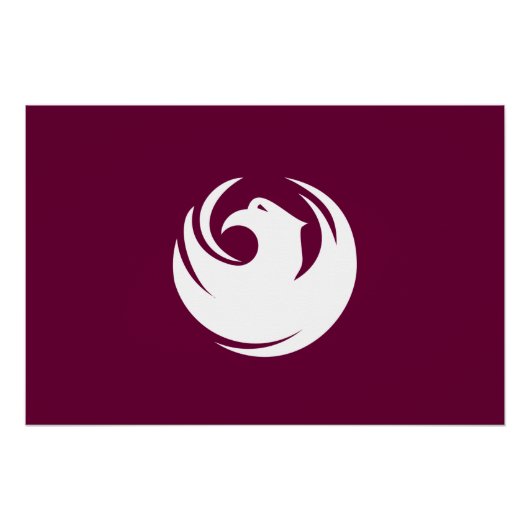 Patriotic wall poster with Flag of Phoenix City (Vorderseite)
