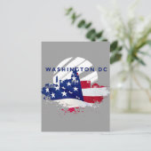 Patriotic Washington DC Postcard Postkarte (Stehend Vorderseite)