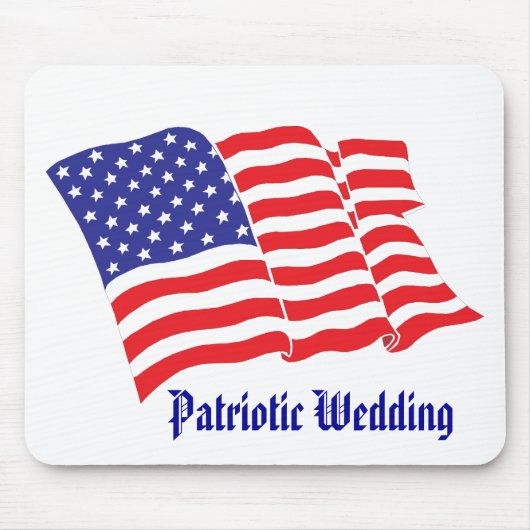 Patriotic Wedding Mousepad (Vorne)