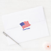 Patriotic Wedding Runder Aufkleber (Umschlag)