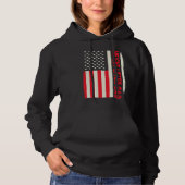 Patriotic Weightlifting Workout Bodybuilder Wight  Hoodie (Vorderseite)