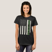 Patriotic Weightlifting Workout Bodybuilder Wight  T-Shirt (Vorne ganz)