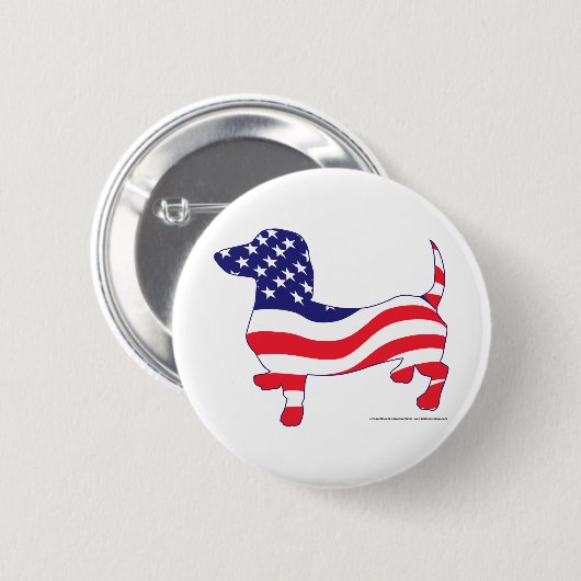Patriotic Weiner Button (Vorne & Hinten)