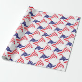 Patriotic-Weiner Geschenkpapier (Ungerollt)