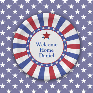 Patriotic Welcome Zuhause Partys Pappteller