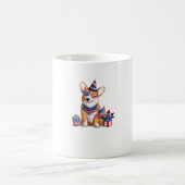 Patriotic Welsh Corgi Dog Pup 4. Juli Kaffeetasse (Mittel)