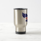 Patriotic Whale Schwanz Reisebecher (Mittel)