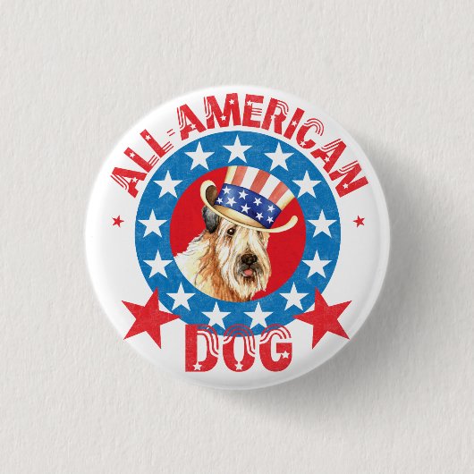 Patriotic Wheaten Button (Vorderseite)