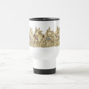 Patriotic Wheaten Scottish Terriers Reisebecher