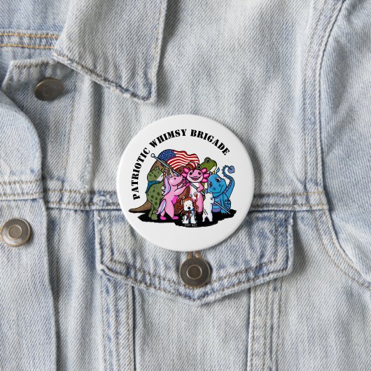 Patriotic Whimsy Brigade Button (Beispiel)