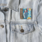 PATRIOTIC WOODPECKER & FIREWORKS BUTTON Square (Beispiel)