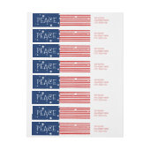 Patriotic Wraparound Holiday Address Labels (Bogen)