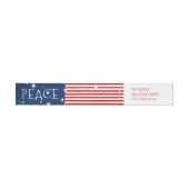 Patriotic Wraparound Holiday Address Labels (Person)