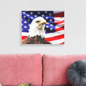 Patriotic Wrapped Canvas Leinwanddruck (Insitu (Wohnzimmer))