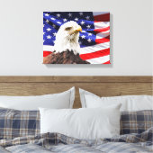 Patriotic Wrapped Canvas Leinwanddruck (Insitu (Schlafzimmer))
