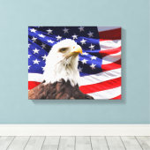 Patriotic Wrapped Canvas Leinwanddruck (Insitu (Holzboden))