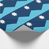 Patriotic wrapping paper with Flag of Minnesota Geschenkpapier (Ecke)