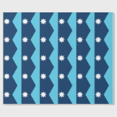 Patriotic wrapping paper with Flag of Minnesota Geschenkpapier (Flach)
