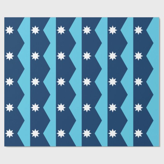 Patriotic wrapping paper with Flag of Minnesota Geschenkpapier (Flach)