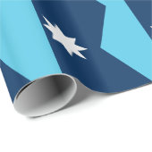 Patriotic wrapping paper with Flag of Minnesota Geschenkpapier (Rolleneckpunkt)