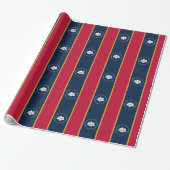 Patriotic wrapping paper with Flag of Mississippi Geschenkpapier (Ungerollt)