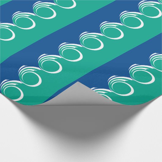 Patriotic wrapping paper with Flag of Ottawa Geschenkpapier (Ecke)